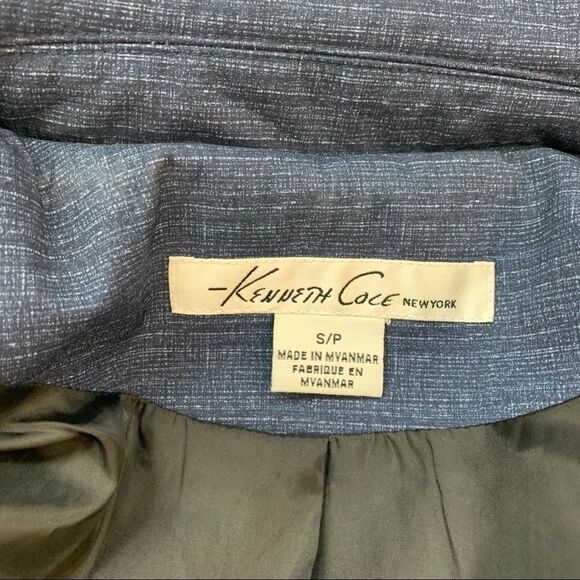 KENNETH Cole blue jacket coat size small - Picture 7 of 10